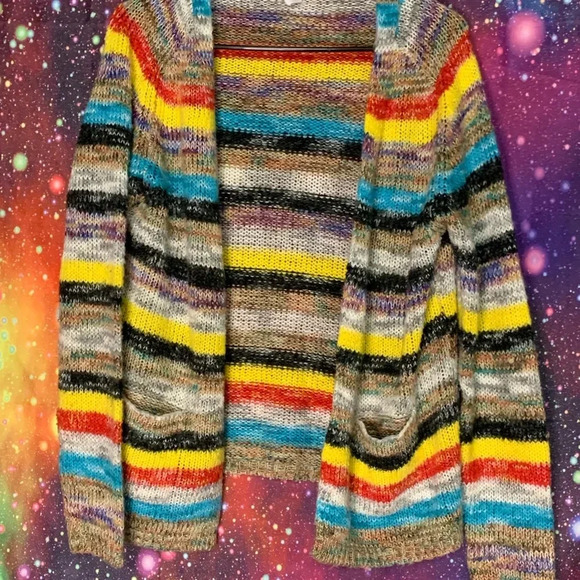 Multicolor Striped Women's Sweater - Picture 1 of 3
